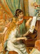 Pierre-Auguste Renoir Girls at the Piano, oil